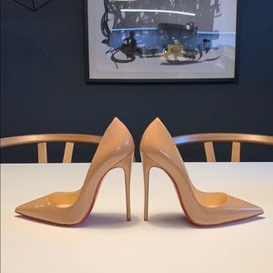 Christian Louboutin So Kate 120mm Nude Patent